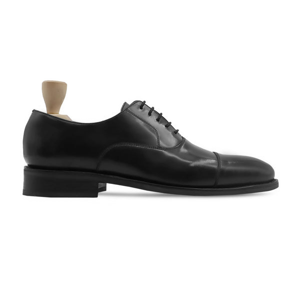 Tawus Gy - Men's Black Box Leather High Shine Oxford Shoe